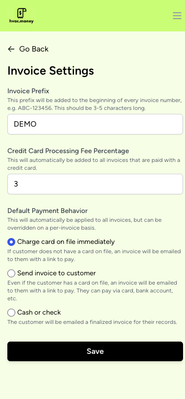 HVAC.money dashboard preview