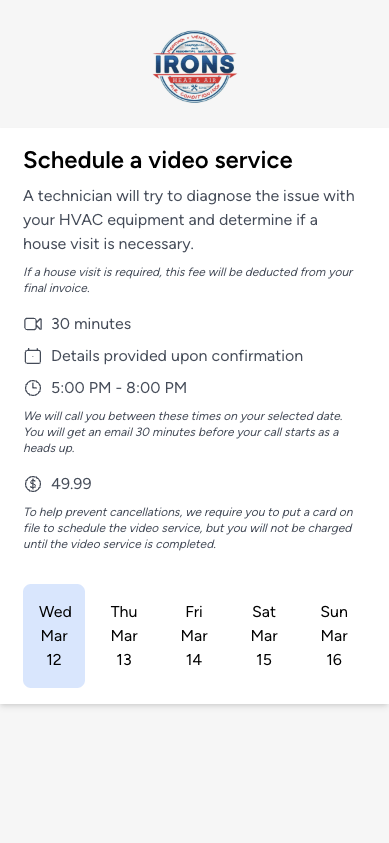 HVAC.money dashboard preview